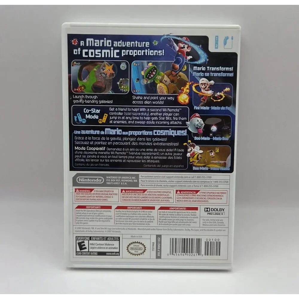 Super Mario Galaxy Nintendo Selects Wii Complete Very Good Condition - Picture 2 of 4